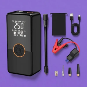 شاحن طوارئ مع منفاخ اطارات