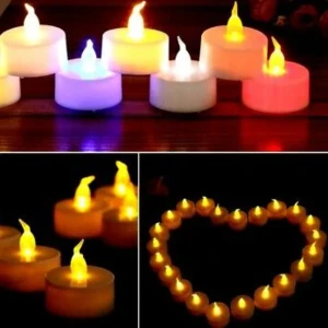 شموع رومانسية الكترونية
