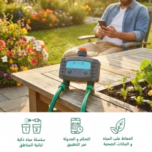 جهاز مؤقت ماء عن طريق الهاتف ( 2 امبوب ) 