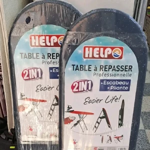 Table À Repasser Avec Escabeau 2En1 