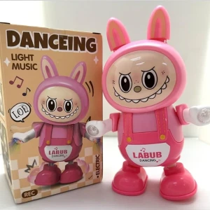 Labubu jouet dansant et chantant avec projecteur sonore et lumine