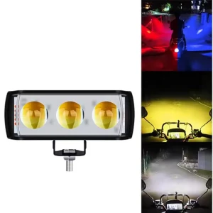 كشاف 3عدسات معدن ابيض اصفر جناب فدرالي