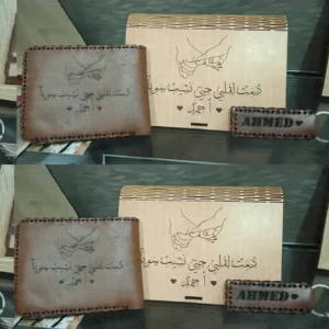 بوكس المحفظة الجلد الطبيعى 🍓
