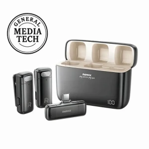 مايك مزدوج من شركة K15 REMAX مع عزل للضوضاء