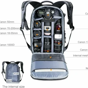 حقيبة كمرا مقاس كبير  من JINNUOLANG قياس كبير 50 cm