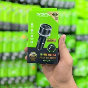 شاحنة اوريمو 15,5 واط  مع كيبل ثلاثي (ايفون + كلكسي + تايبسي ) 
