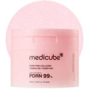  PDRN PINK COLLAGEN TONING GEL TONER PAD 