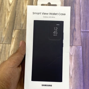 Smart view wallet case for s23 ultra 