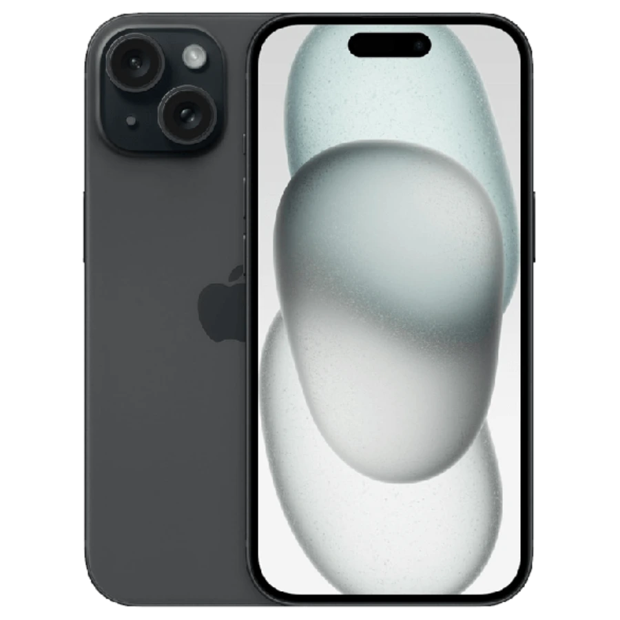 IPHONE 15 128GB BLACK CH نسخه الدبل سيم كارت 