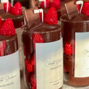 Candle Chocolate Strawberries