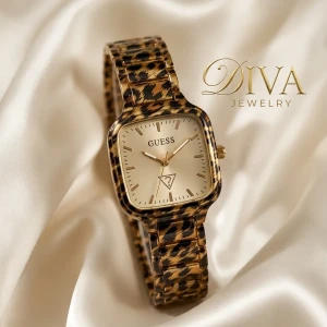 ساعة Guess leopard 