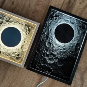  Moonscape in a Modern Frame Lamp