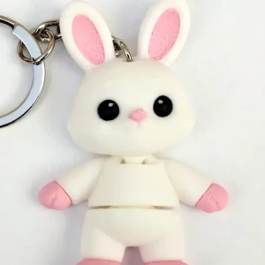  Easter Bunny Mini Flexi Keychain