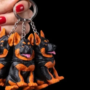 German shepherd Puppy Keychain