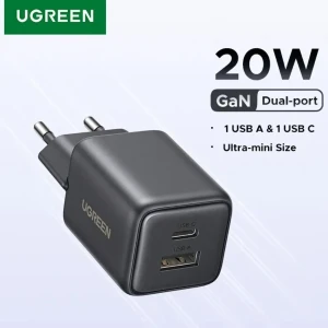 UGREEN 20W 2-port GaN   Fast Charger 