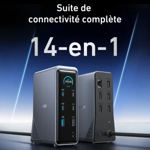Station de charge Anker Prime (14-en-1, double affichage, 160 W)