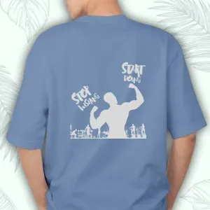 Oversize T-shirt - Stop Wishing Start Doing