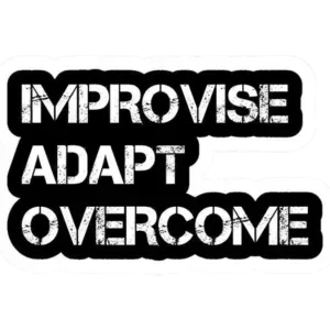 improvise ..adapt..overcome