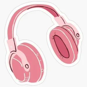pink headphone