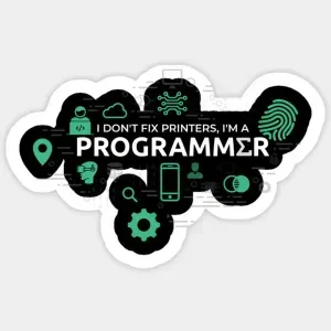 i don't fix printers,i'm a programmer