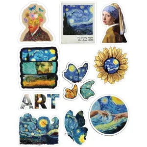 van gogh sticker sheet