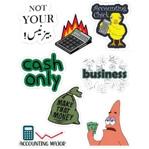 counting sticker sheet