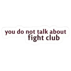 fight club sticker