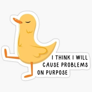 I think I will cause problems on purpose