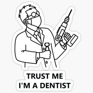 Dentist sticker