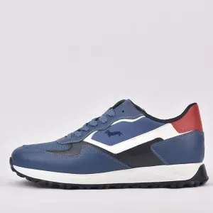 SCARPA UOMO CALF AZZURRO