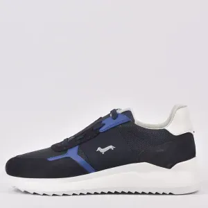 SCARPA UOMO CAMOSCIO TEX FABRIC BLUU