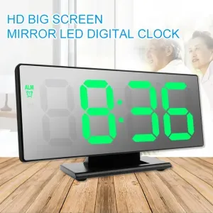 mérique à Miroir LED, Montre Électronique