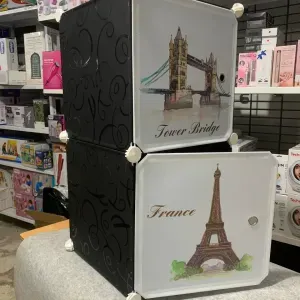 Armoire de table de chevet étanche à 2 portes