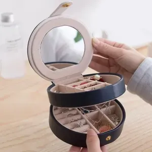 Previous Next Boîte à bijoux en cuir PU anti-