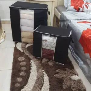 Pack 2 Sac rangement pour couette et vêtement