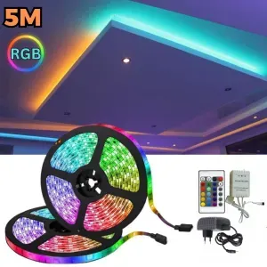 5M Bandes LED à couleur avec télécommande 12V