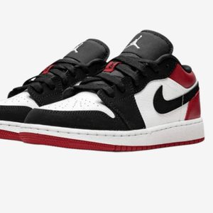 Air Jordan 1 Low Cut” White Red Blk