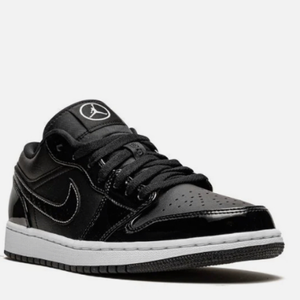 Air Jordan 1 Low” Black glossy 