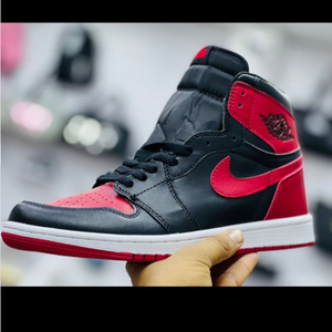 Air Jordan 1/ Leather Red Black 