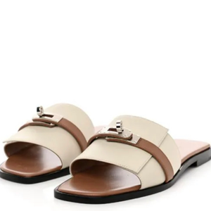 Hermès - Giulia Sandal/ kaki Brown