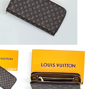 Louise Vuitton Clèmence Wallet / Mono Brown