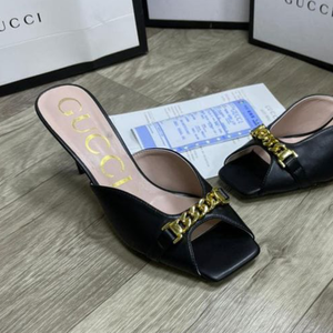 Gucci Heels loafers Mules / Black