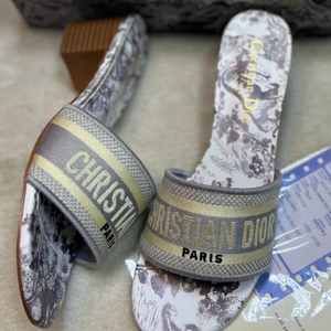 Dior - Dway Heeled Slide / Bronze