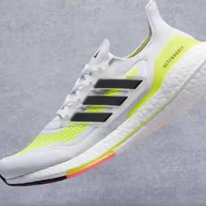 adidas Ultraboost “21 White / Solar Yellow