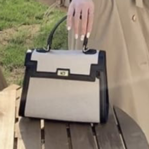 Hermès HandBag / Beige-Bkack
