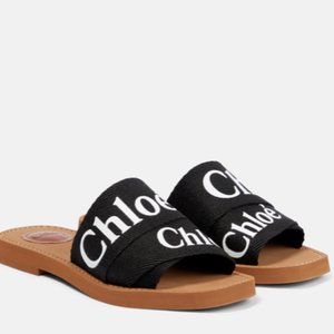 Chloé Logo Printed Slip-On Sandals “ Off Whi’