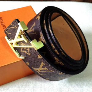 Louise Vuitton belt - Mono brown