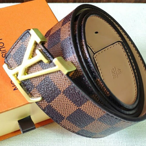 Louise Vuitton belt - Damier brow