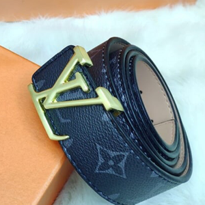 Louise Vuitton belt -Mono Black