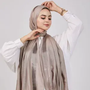 طرحه قطن و شريط ستان و ماتريال عاليه 100% 